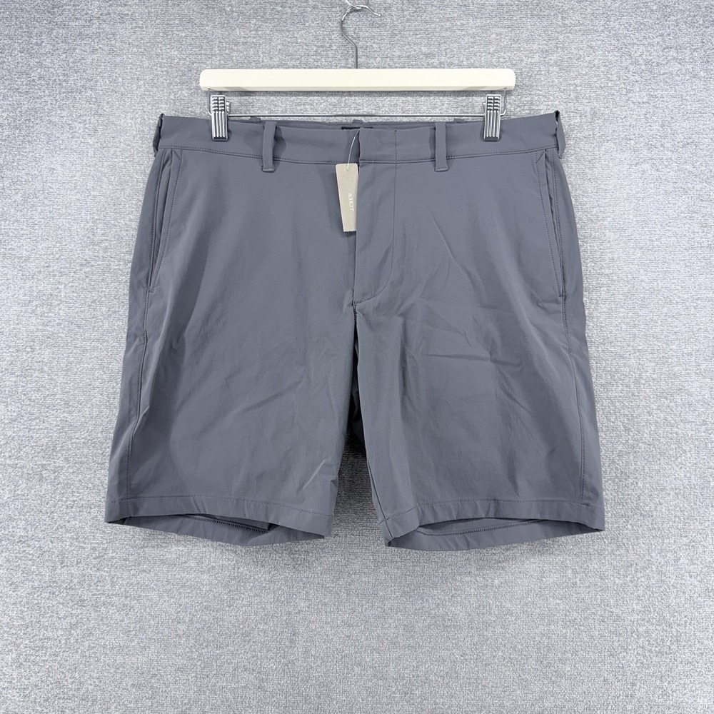 J Crew Stretch Performance Chino Shorts Men Size 34x9 Gray Casual Preppy NEW